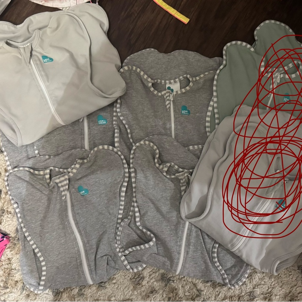 Love to Dream Grey & Sage Swaddle Sleep Bag Bundle!